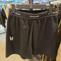 [S] LIFEWORK WOMENS MODERN BANDING SHORTS,BLACK, LW242KS800-1-40 [FINAL SALE] (SLW499)