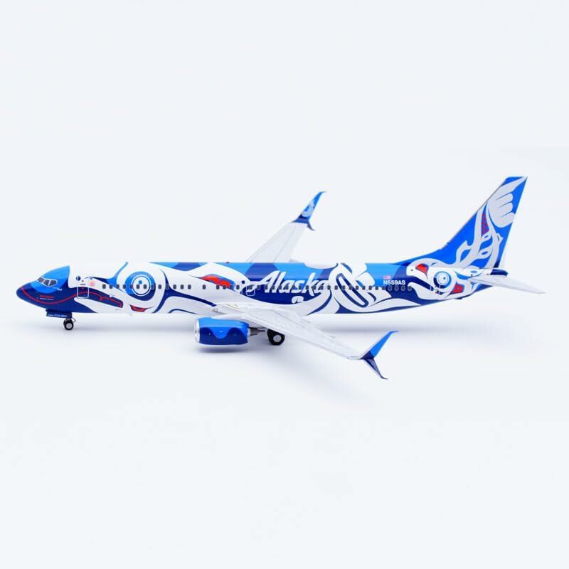 NG Model 1/200 阿拉斯加航空 波音737-800W N559AS 鮭魚