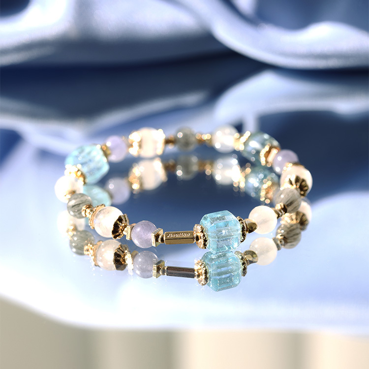 回首：藍托帕｜藍髮晶｜灰藍兔毛｜白幽靈｜丹泉石