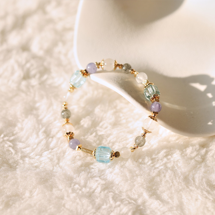 回首：藍托帕｜藍髮晶｜灰藍兔毛｜白幽靈｜丹泉石