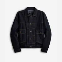 [S] WHO.A.U MEN DENIM JACKET,NAVY, WHJED4931M-59-NAVY [FINAL SALE] (SWAU475)