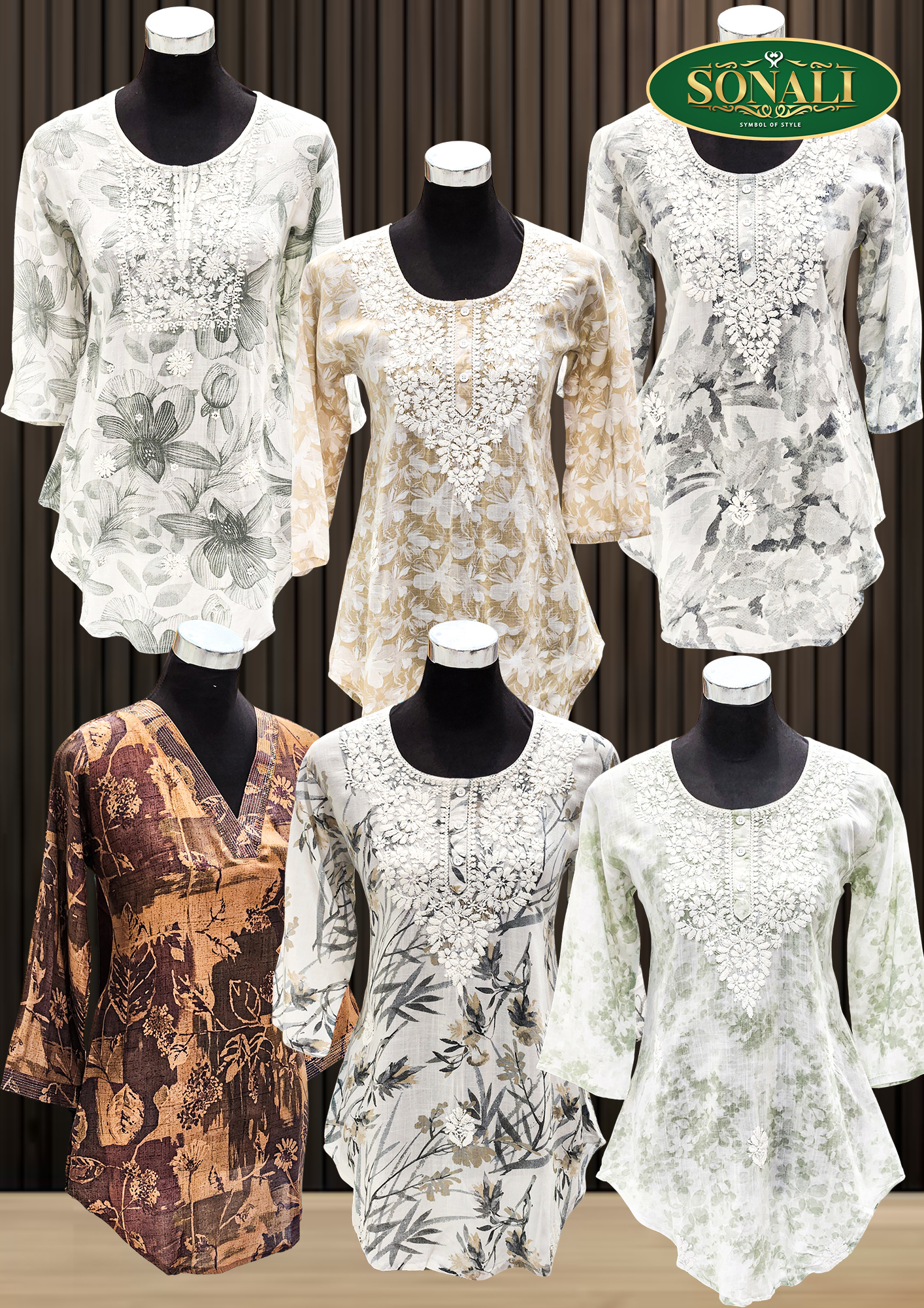 Sonali Premier Quality Women's Rayon Printed Short Tops Collections (Style and Color Refer Image)