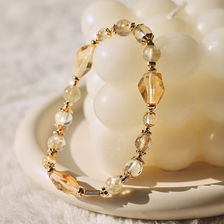 理解與前進｜女款：黃水晶｜黃金雲母｜黃托帕｜鈦晶｜檸檬晶