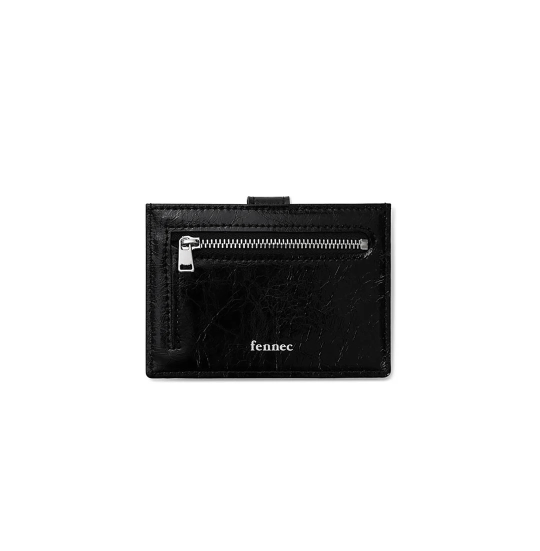 fennec] HEARTY BRIDGE POCKET - BLACK 卡夾