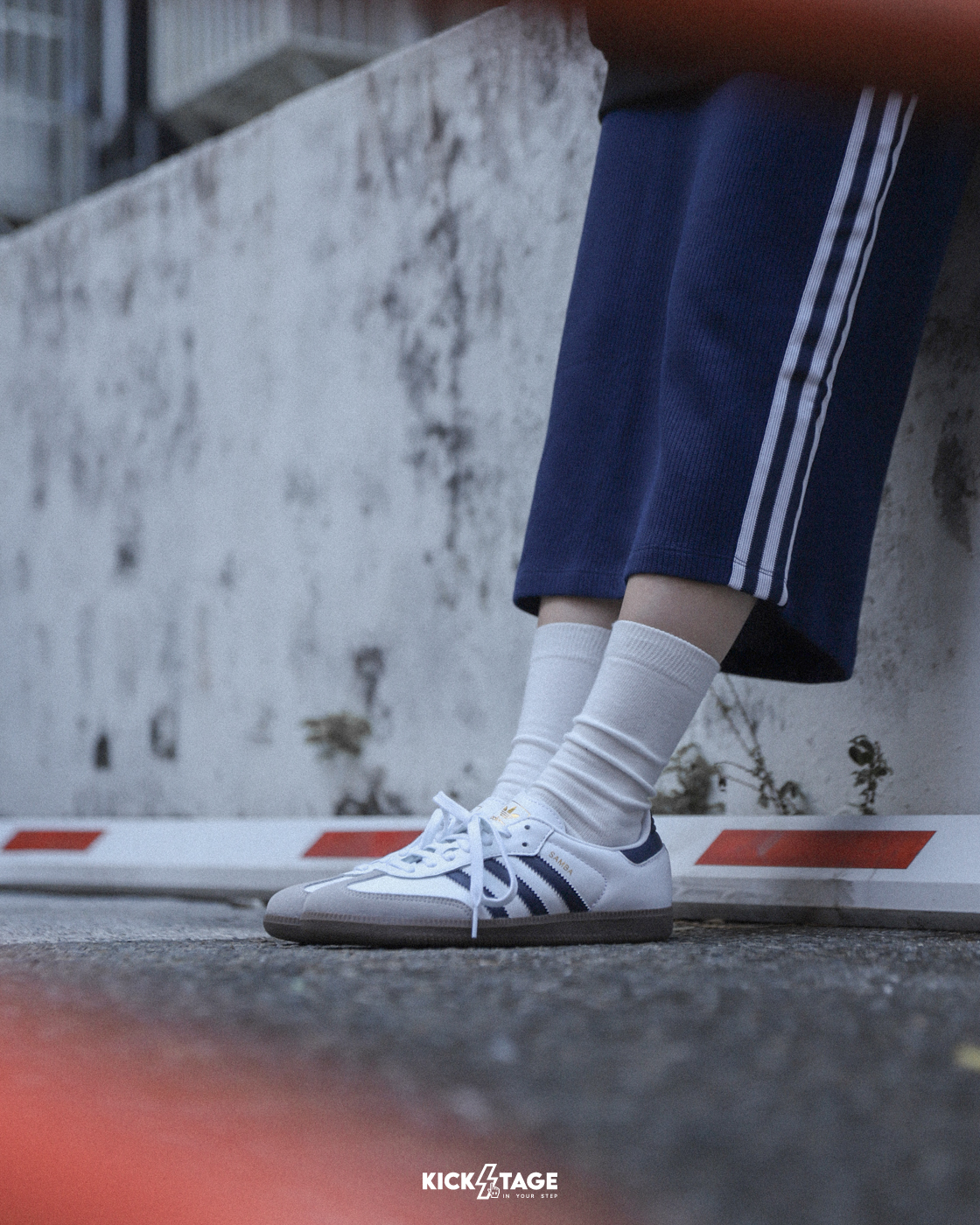 男女鞋 ADIDAS SAMBA OG 白藍 皮革 麂皮 橡膠底 德訓鞋 扁鞋 休閒鞋【JH8795】