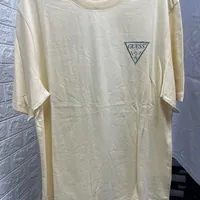 [S] GUESS SIGNATURE SMALL LOGO S/S T-SHIRT,LIGHT YELLOW, MO2K9404-LYL [FINAL SALE] (SGU662)
