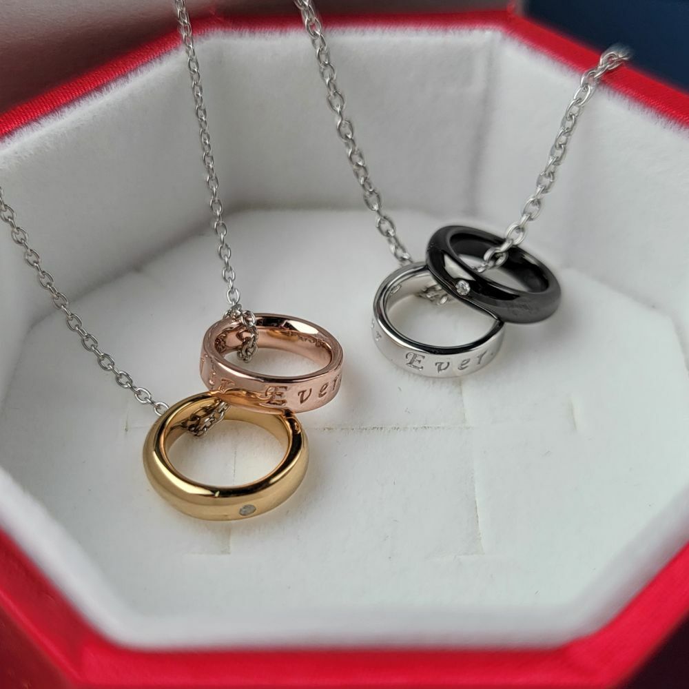 【me.luxe】銀對鍊_愛在一起