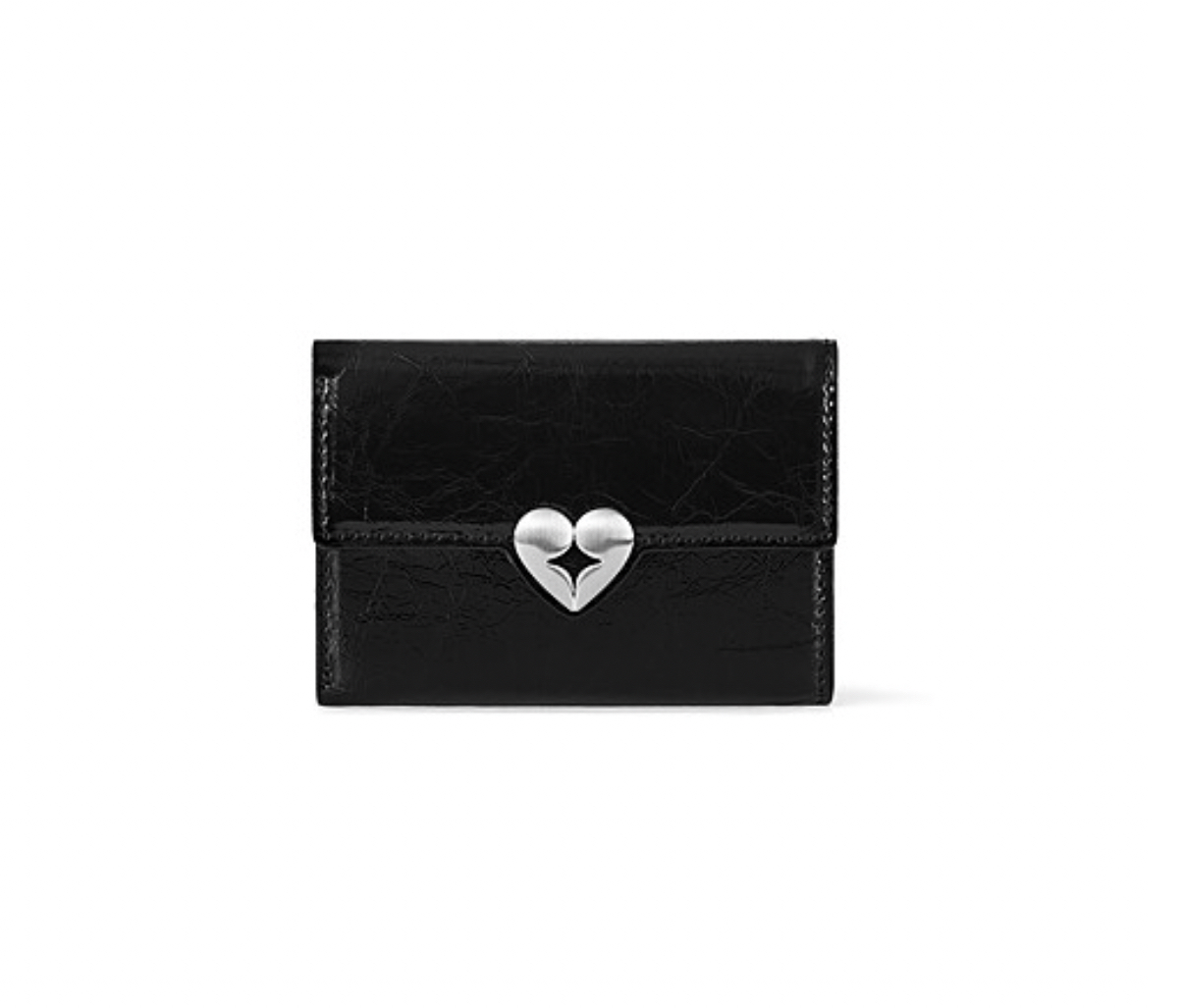 fennec - hearty flap wallet (black)