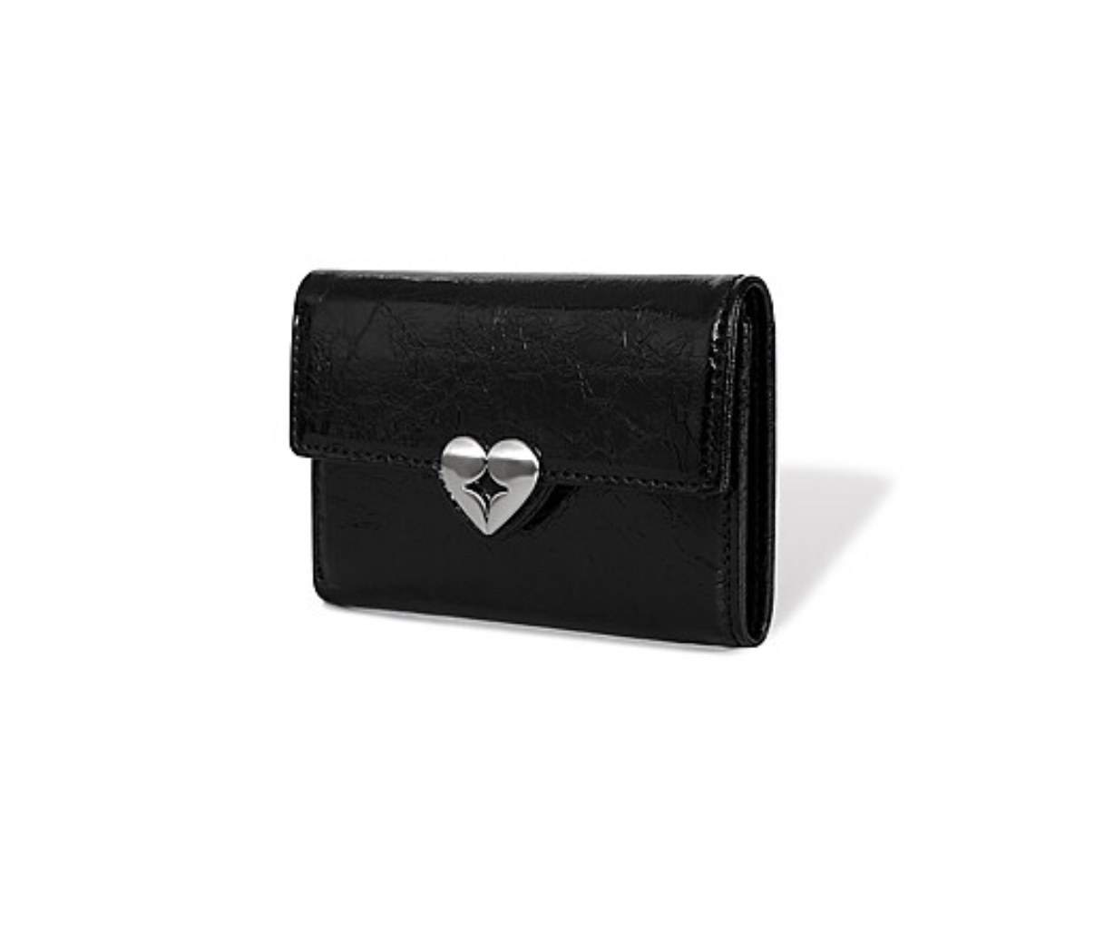 fennec - hearty flap wallet (black)