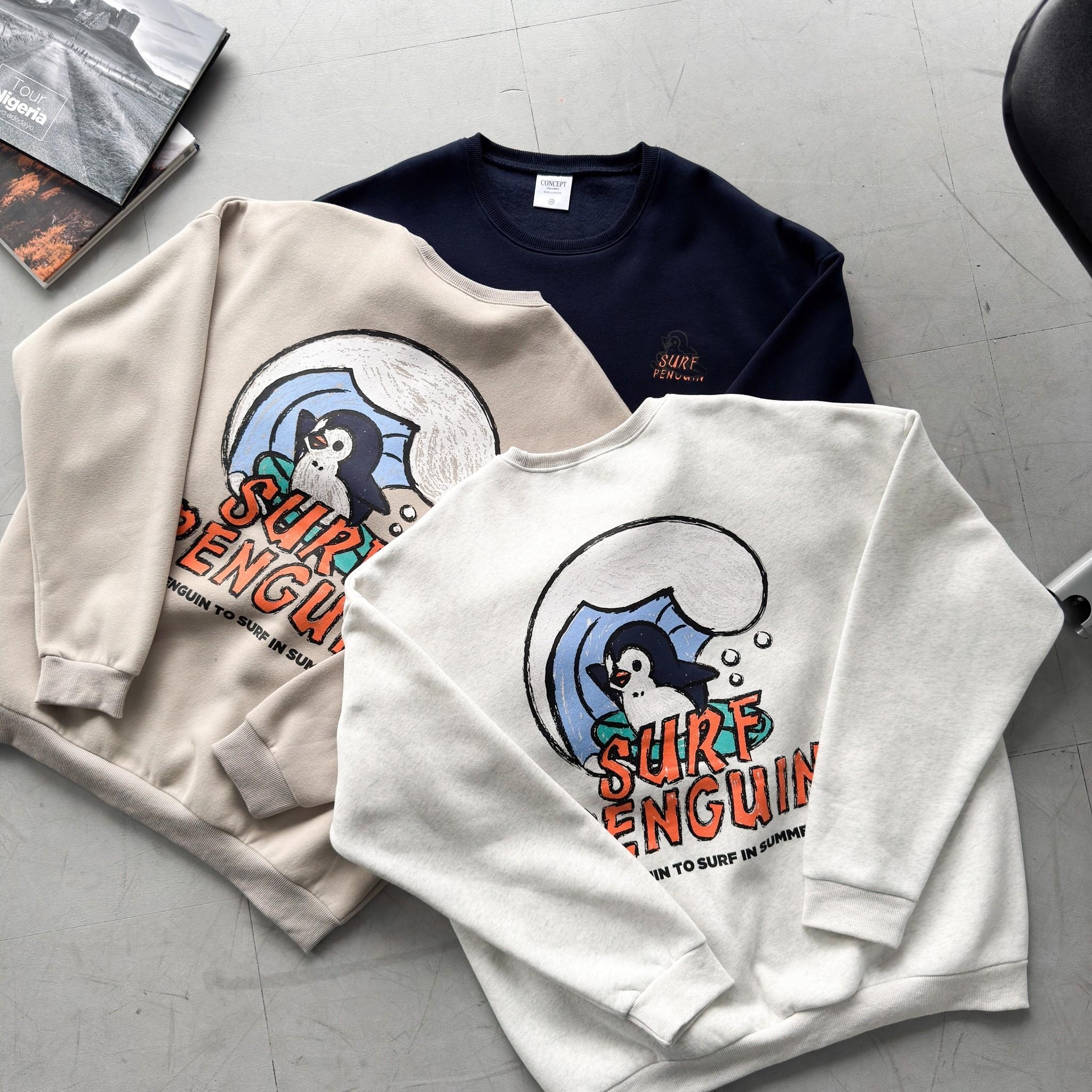 Surf penguin 衝浪企鵝大學T 80818