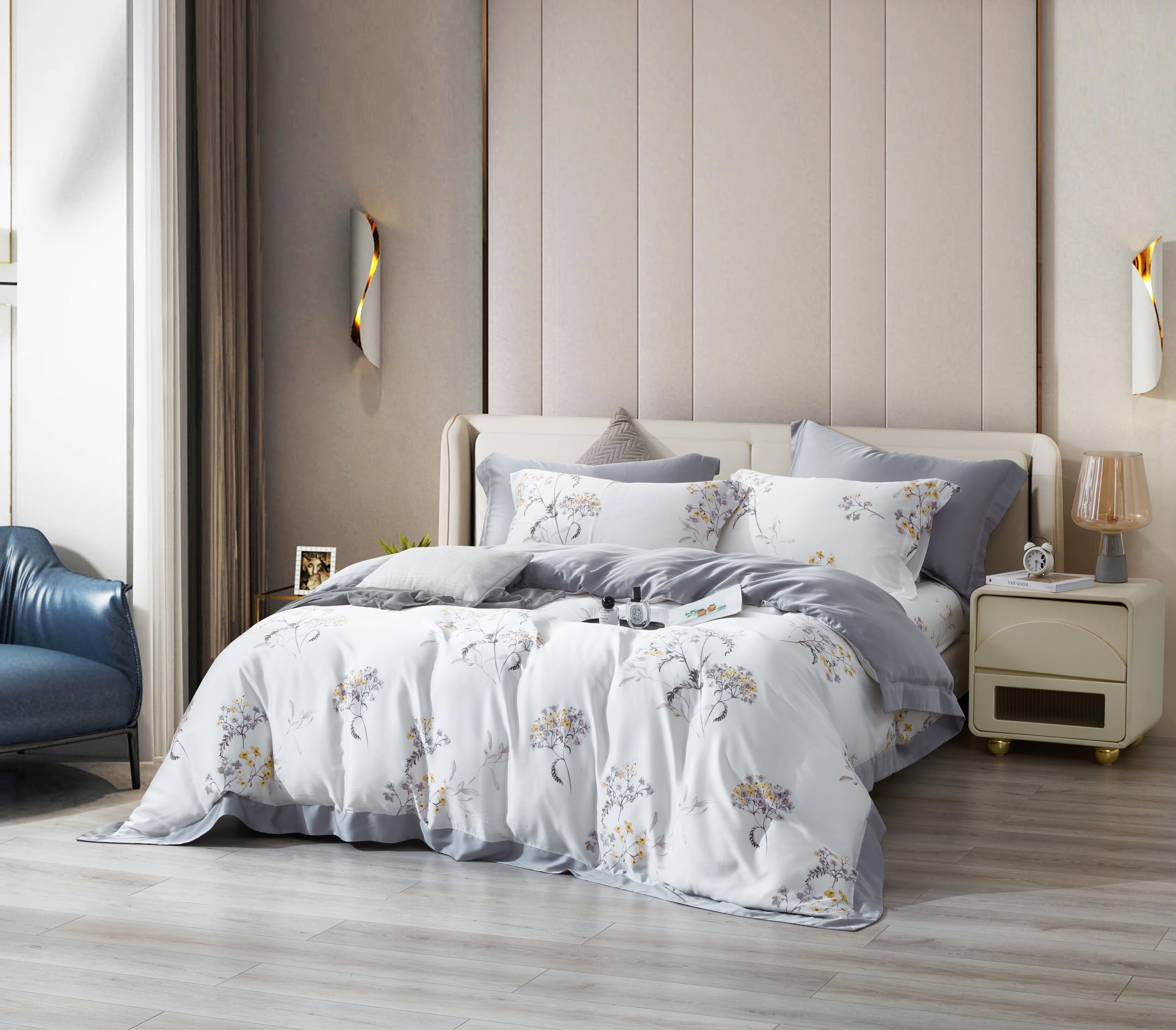 【三件式】100%60支凡芮思【戀戀詩語】雙色翅膀款