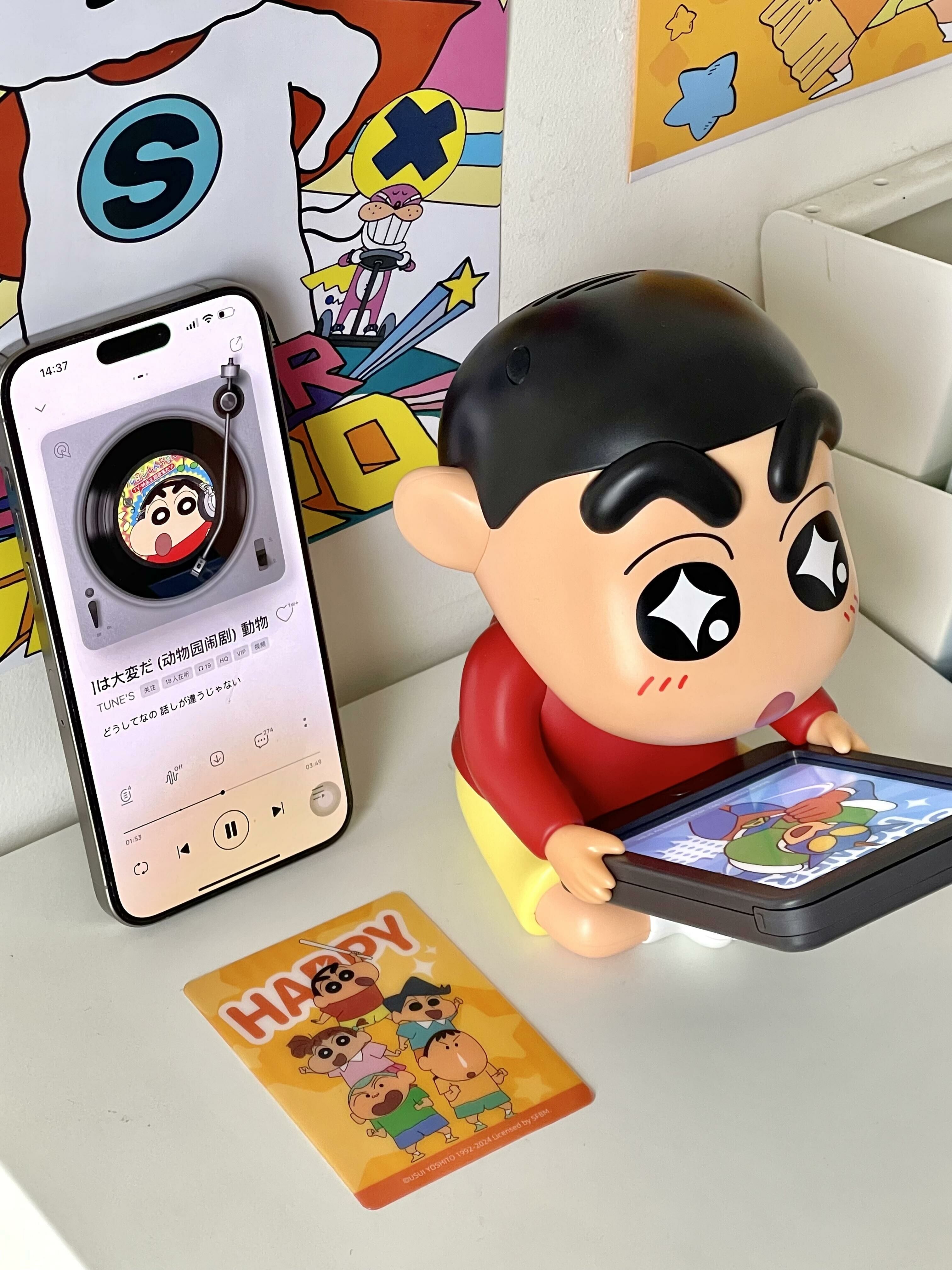 蠟筆小新 正版授權 氛圍燈音響 公仔 大娃藍芽音響 氛圍燈 夜燈 公仔 擺飾 (任買兩件711免運)/預購