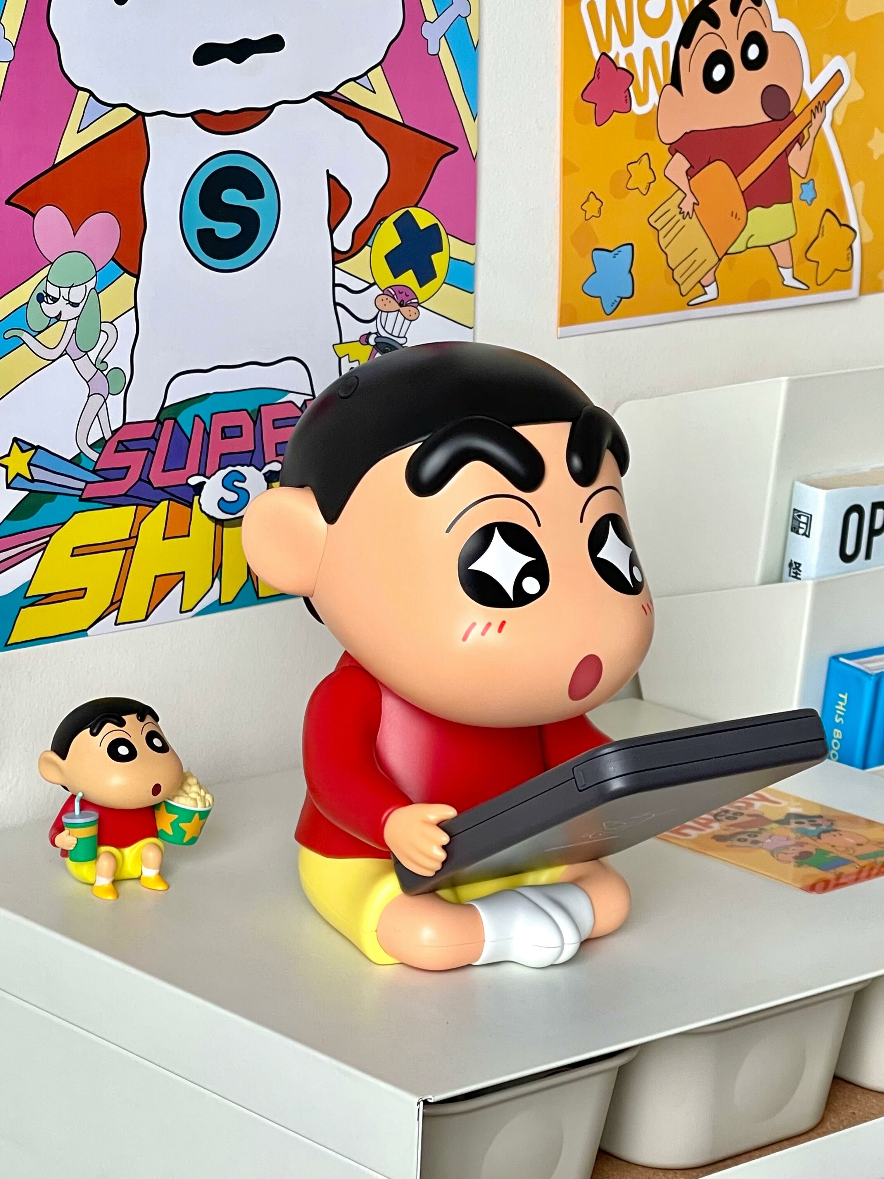 蠟筆小新 正版授權 氛圍燈音響 公仔 大娃藍芽音響 氛圍燈 夜燈 公仔 擺飾 (任買兩件711免運)/預購