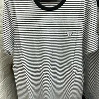 [S] GUESS UNISEX ORIGINAL MINI TRIANGLE SLUB TEE,WHITE MULTI, MO2K9481-WML [FINAL SALE] (SGU666)