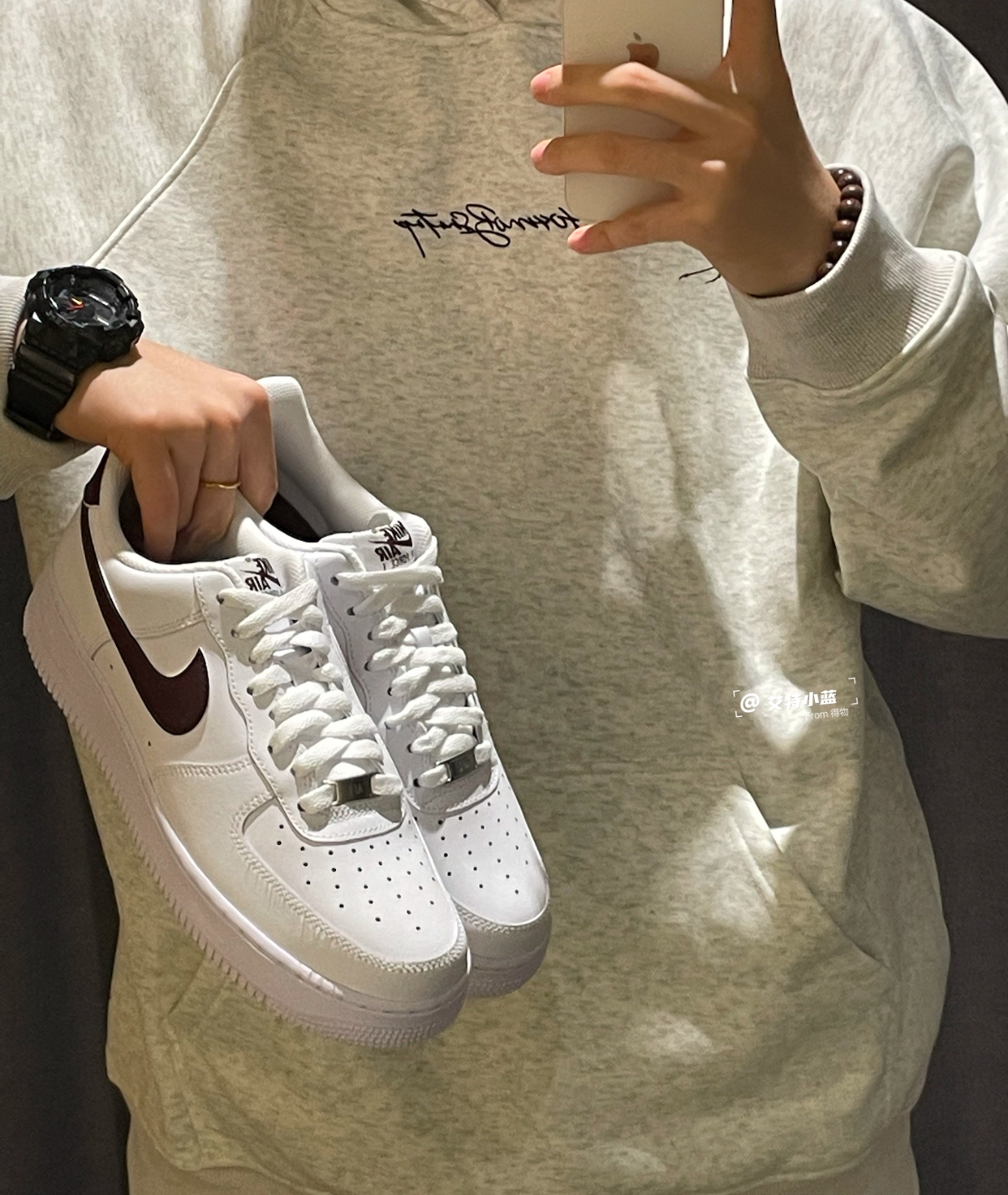 NIKE AIR FORCE 1 LOW 酒紅 FJ4146-112