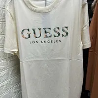 [S] GUESS UNISEX SHORT SLEEVE T-SHIRT,IVORY, KO2K8445-IVY (SGU670)