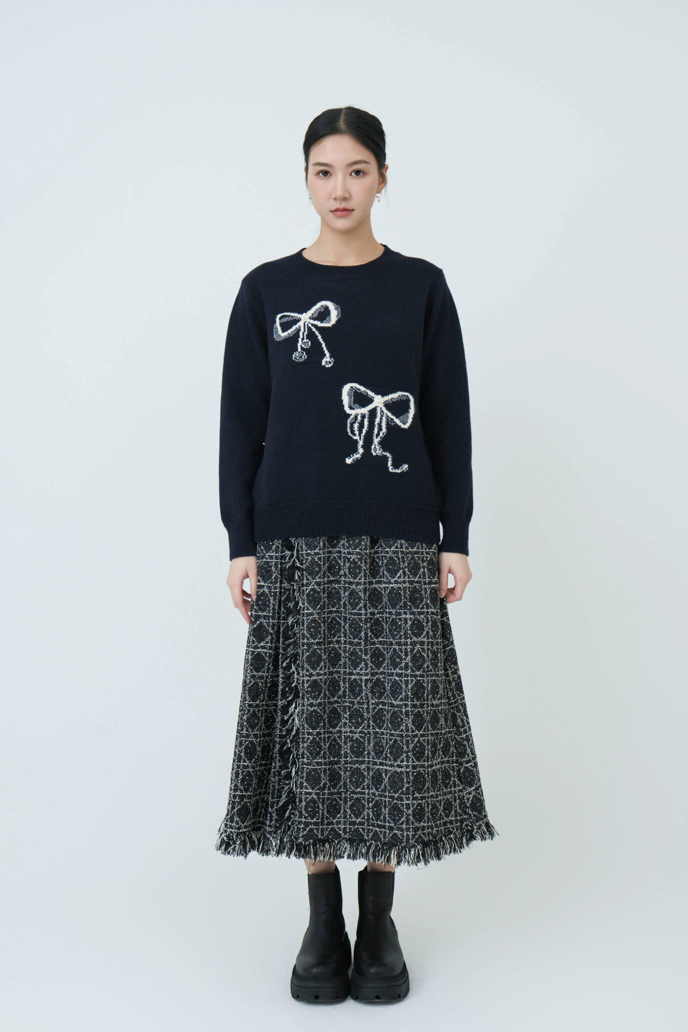 蘇蘇邊大格tweed蘇格蘭裙 (現貨款式）