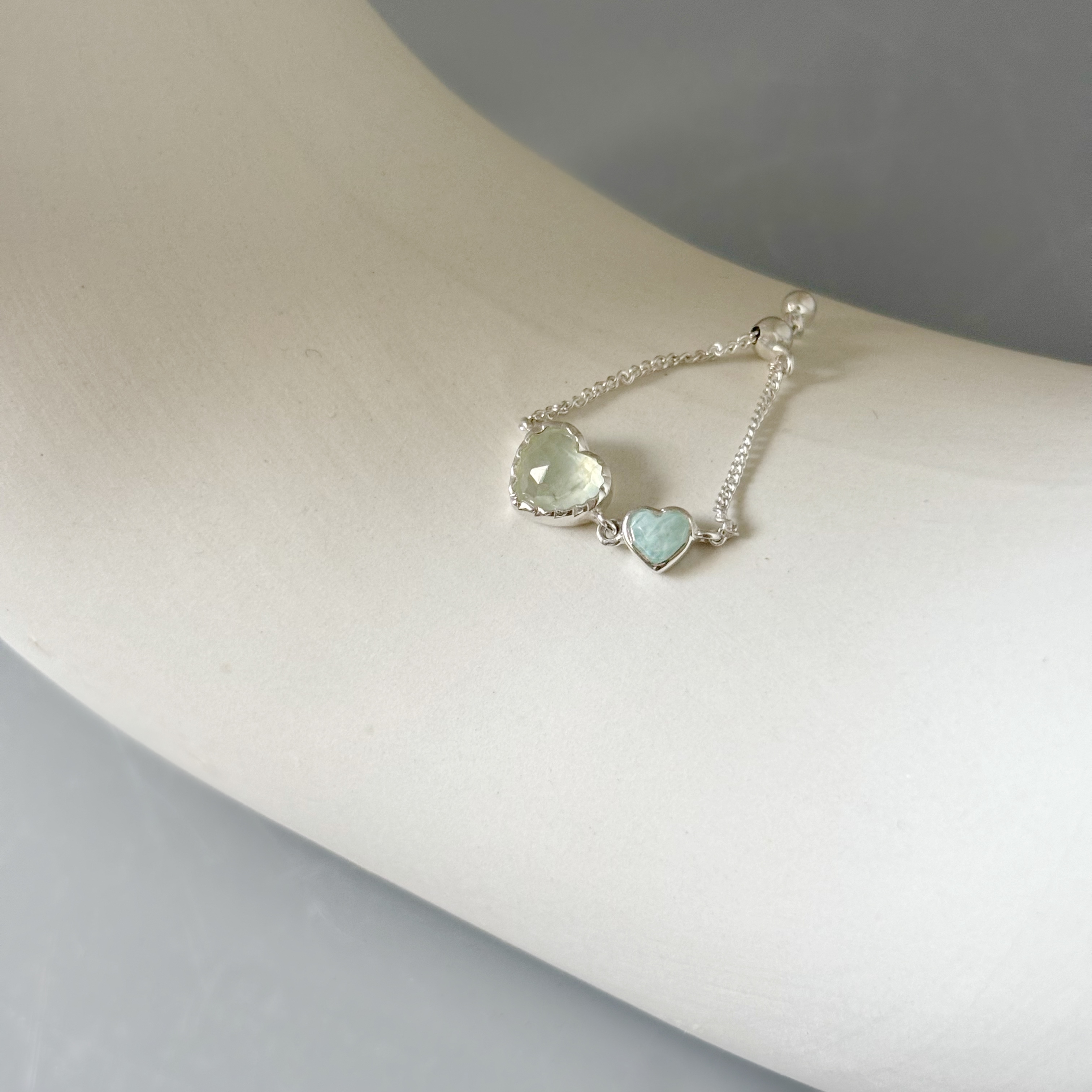 Double heart葡萄天河石鍊戒