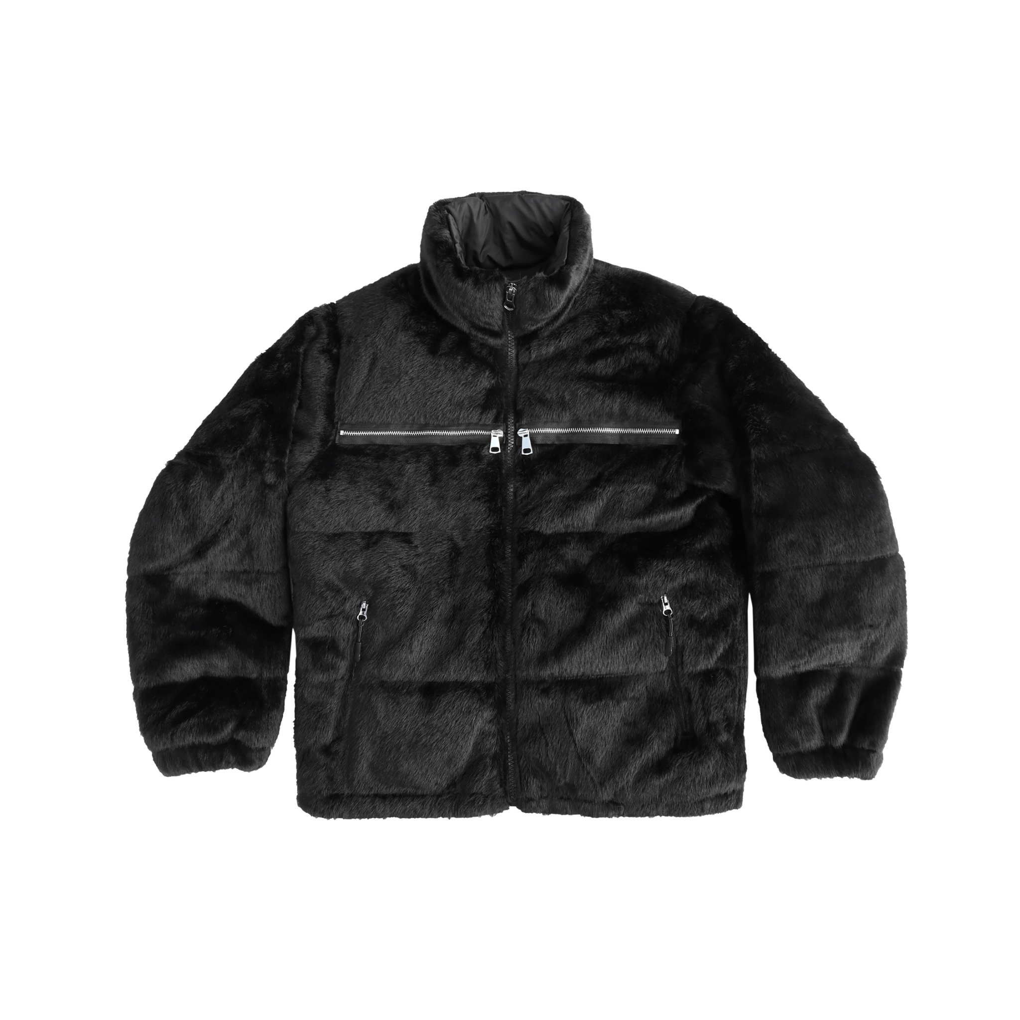 Bornrich / Faux Fur Down Jacket 仿毛皮立領鋪棉外套