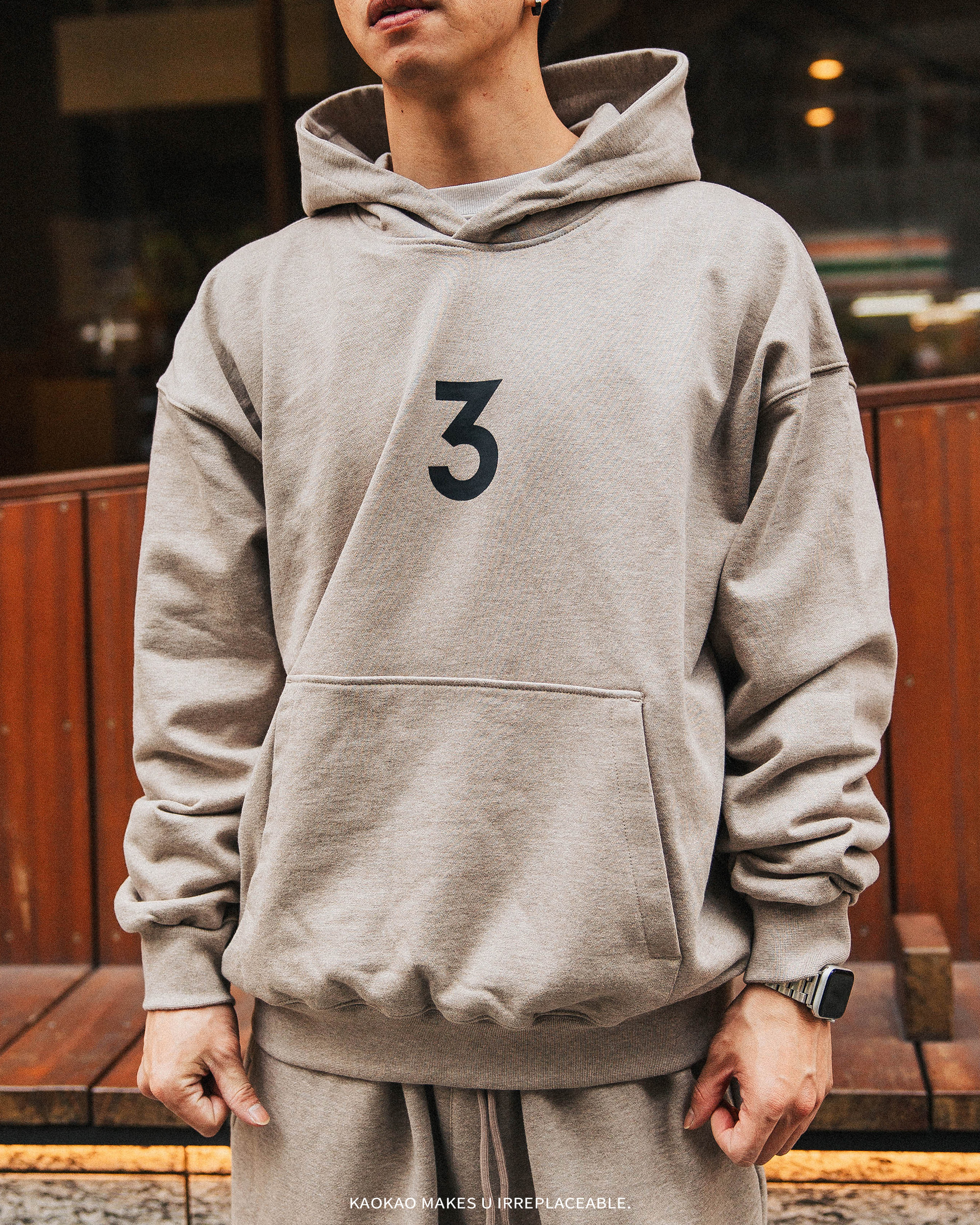 「套裝組」三生萬物INNERSECT 厚磅 前三後三點 帽T INN24FWTHD112