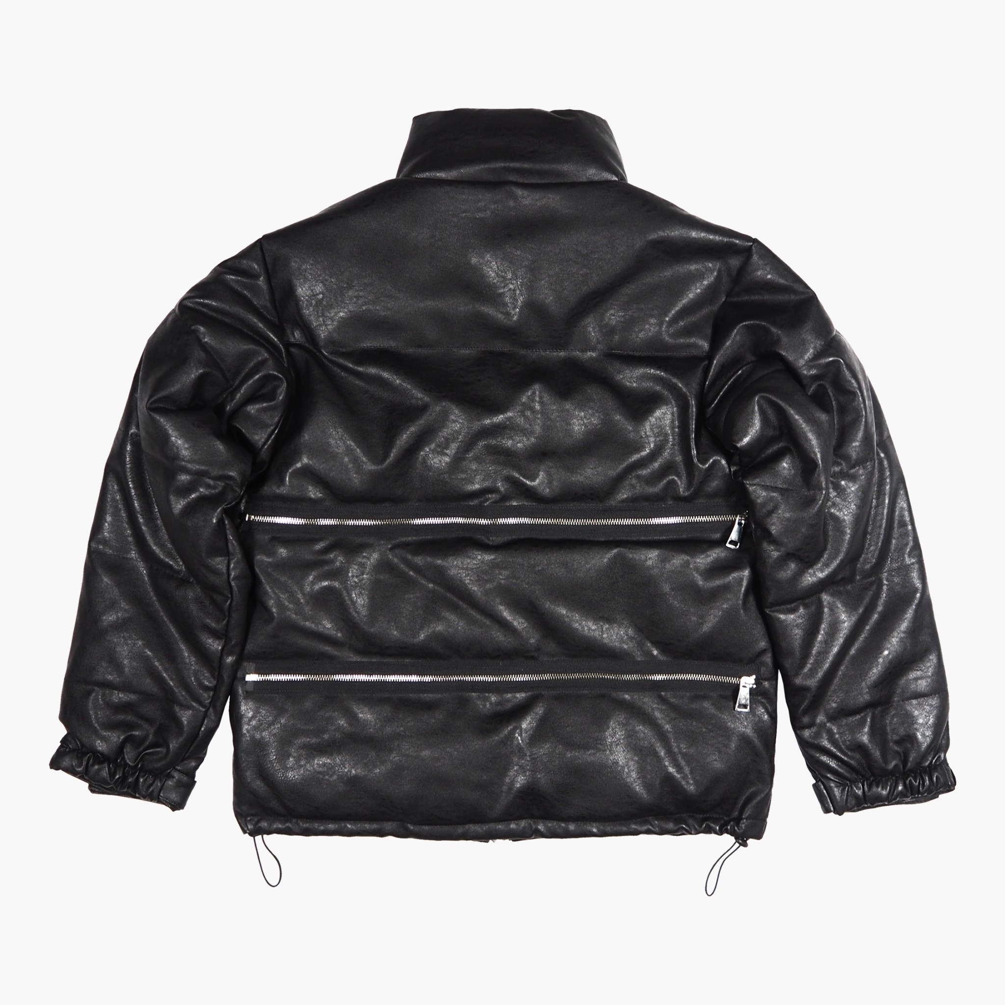 Bornrich / Padded Leather Jacket 鋪棉拉鍊皮外套