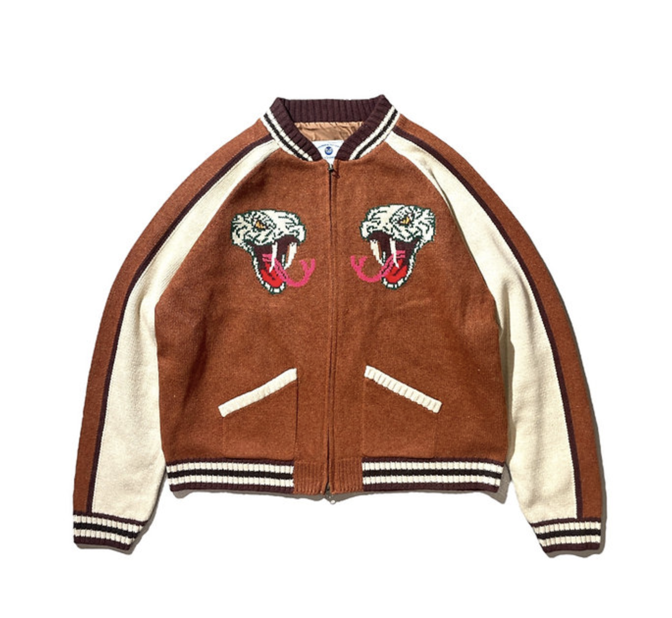 Club Stubborn Souvenir Knitted Jacket - Snake Brown