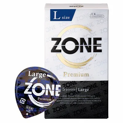JEX ZONE Premium L-Size 5's Pack Latex Condom