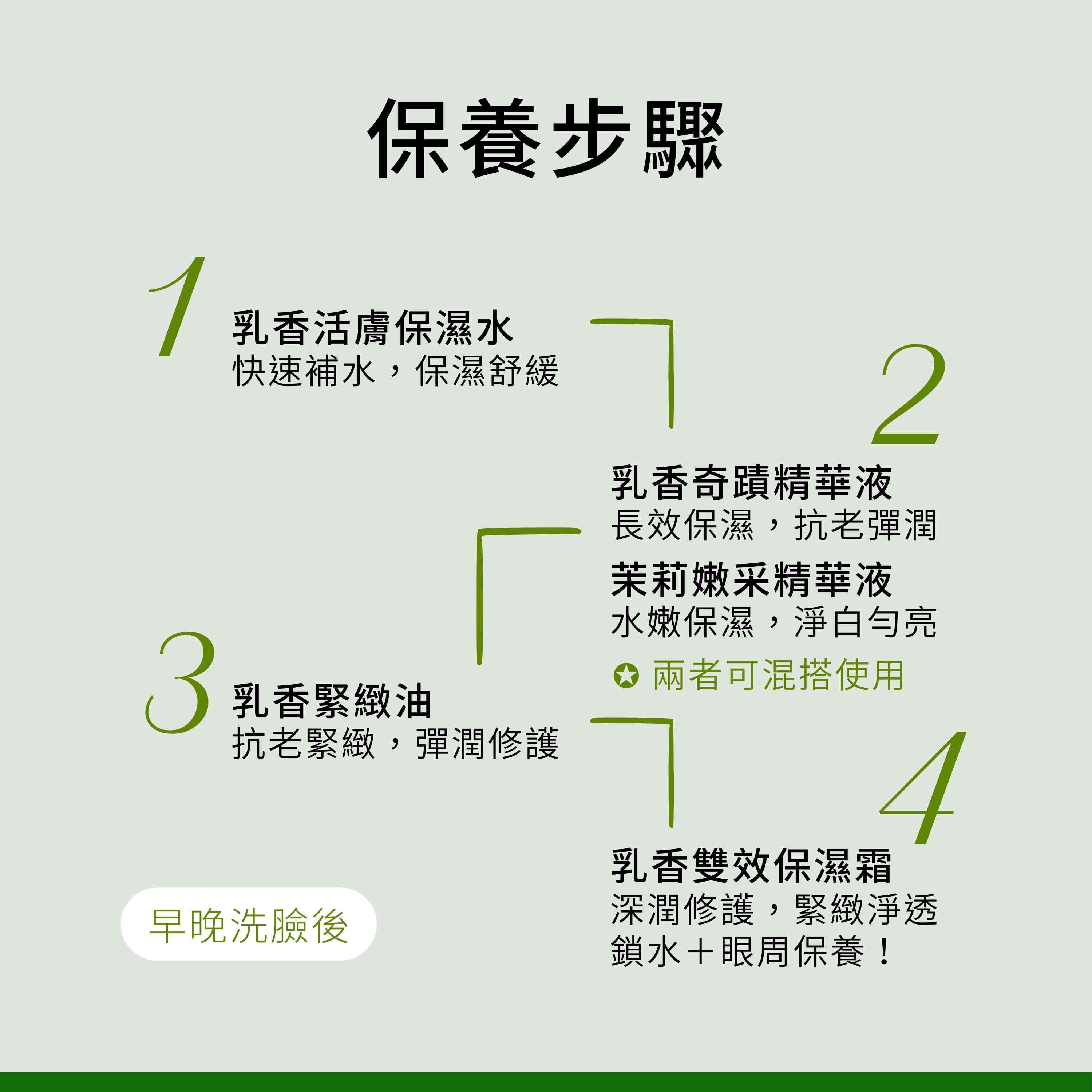 乳香緊緻油的保養使用步驟