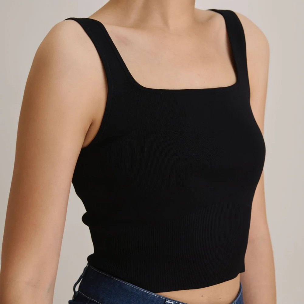 1SL0605-002 STELLAM Rosemary Jersey Knit Top Black #22020790201 (C-BR-E)