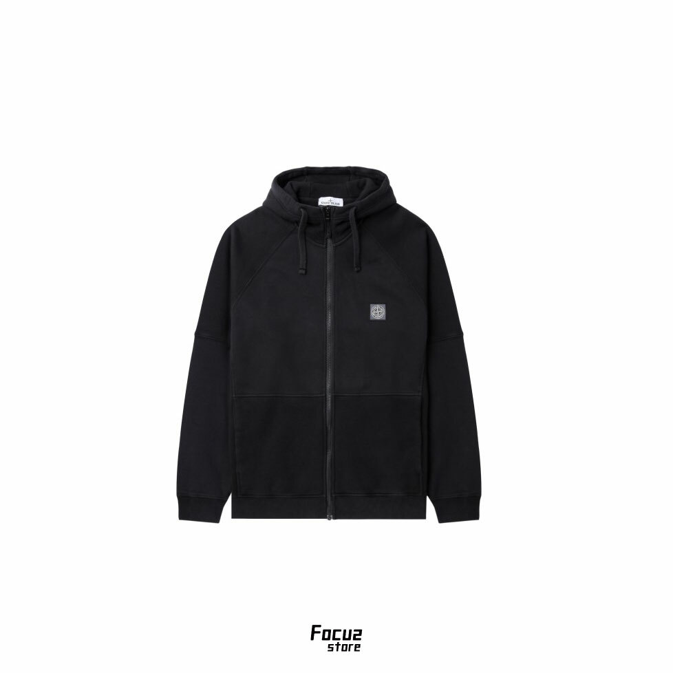 【Focus Store】預購 Stone Island Logo zip up hoodie "Black" 黑色 拉鍊外套