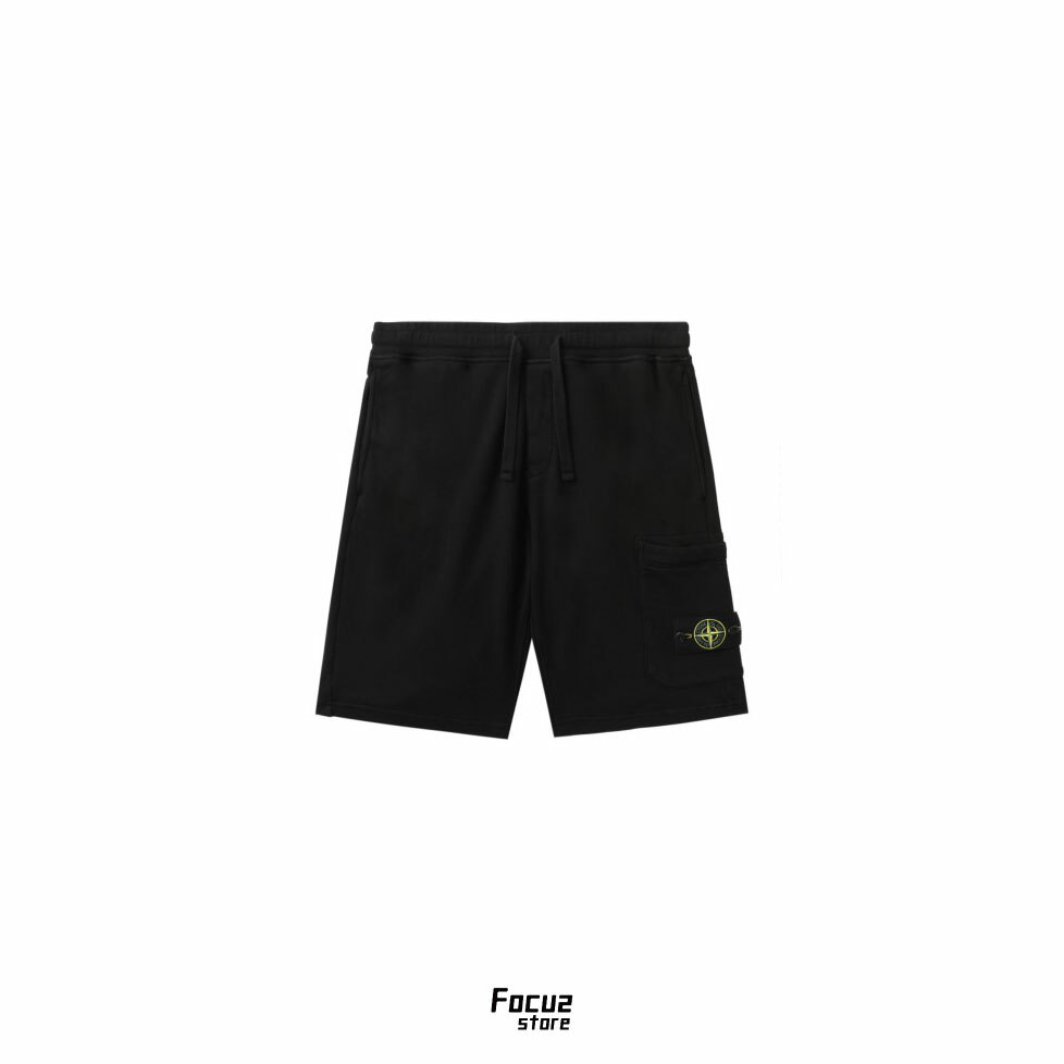 【Focus Store】預購 Stone Island Cargo sweatshorts "Black" 黑色 短棉褲