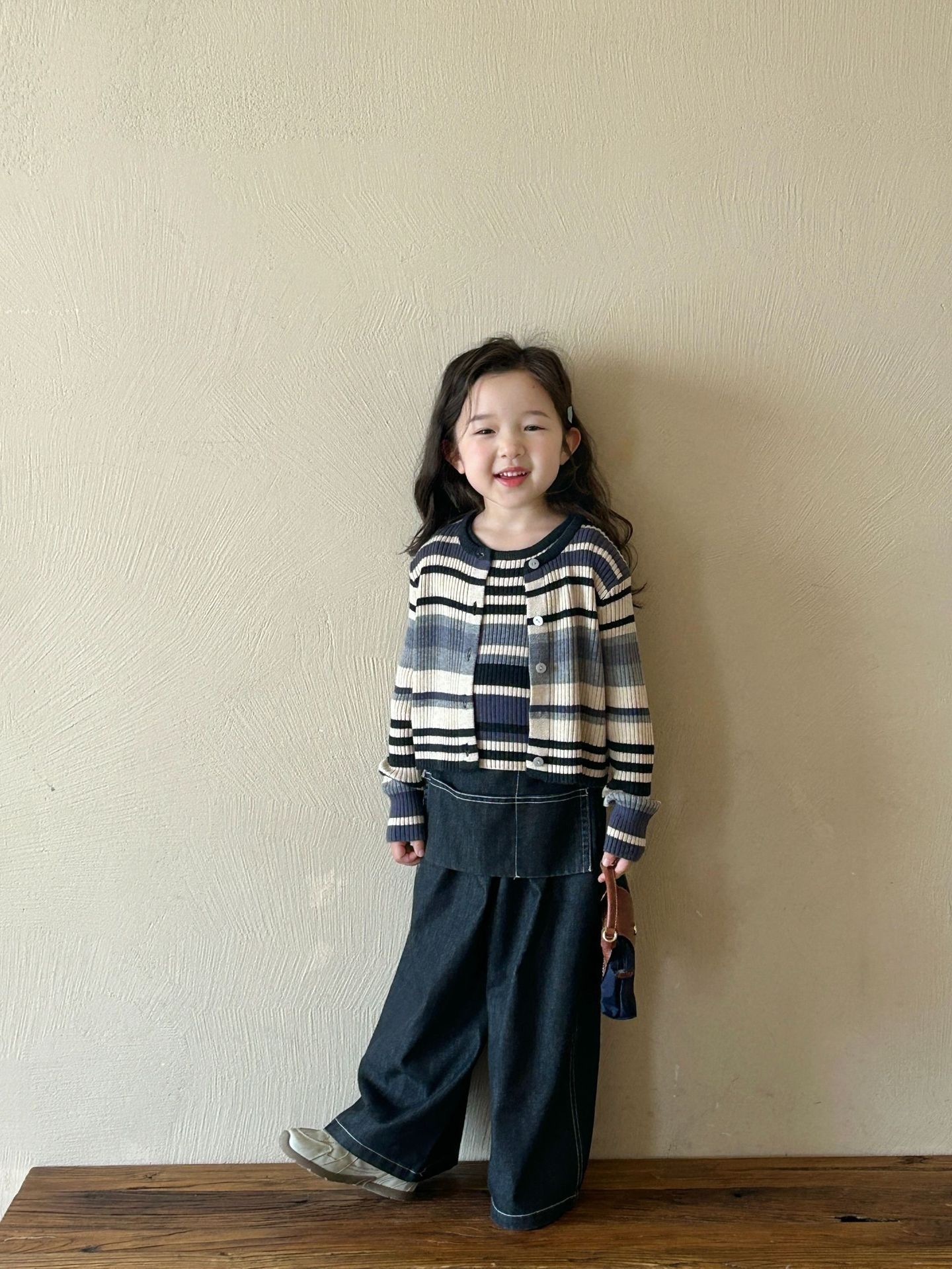 日系無印感條紋背心+外套