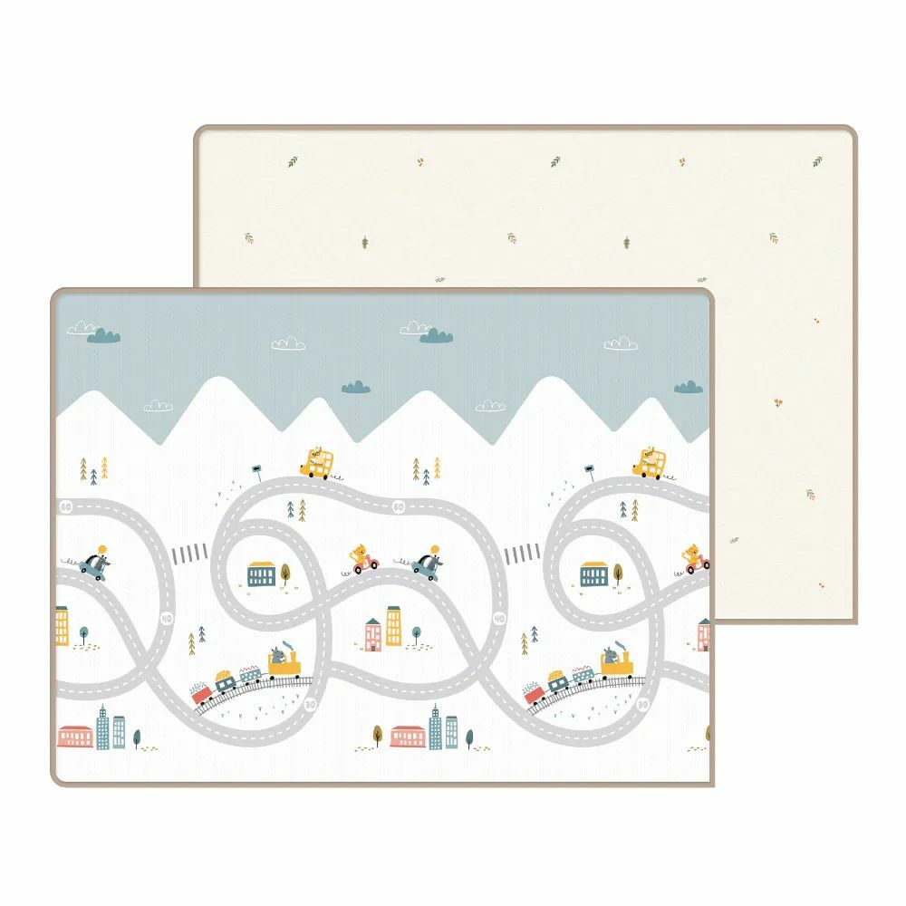 Parklon Prime Living 雙面包邊地墊 - Hello Travel + French Berry