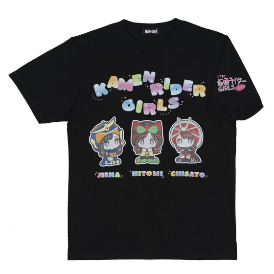 223755 Pbandai 預訂 2025/4月 TTFC　仮面ライダーGIRLSチャンネル　Tシャツ