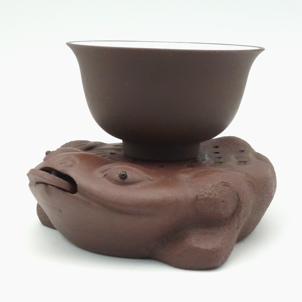 紫砂陶-金蟾蜍杯墊