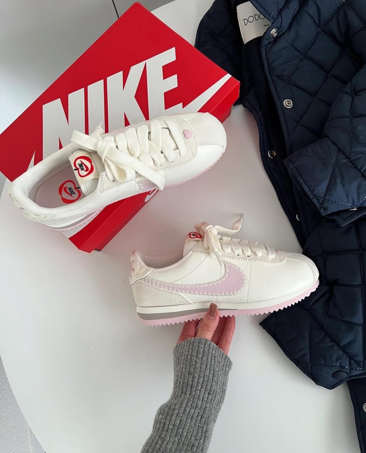 Nike CORTEZ Valentine‘s Day 情人節限定 奶油粉 粉色 麂皮 復古 慢跑鞋 阿甘鞋 HV6012-161/預購