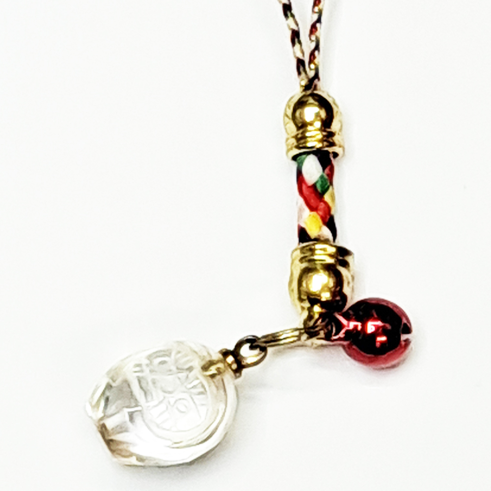 達摩{水晶}五色線掛飾【十方】143556