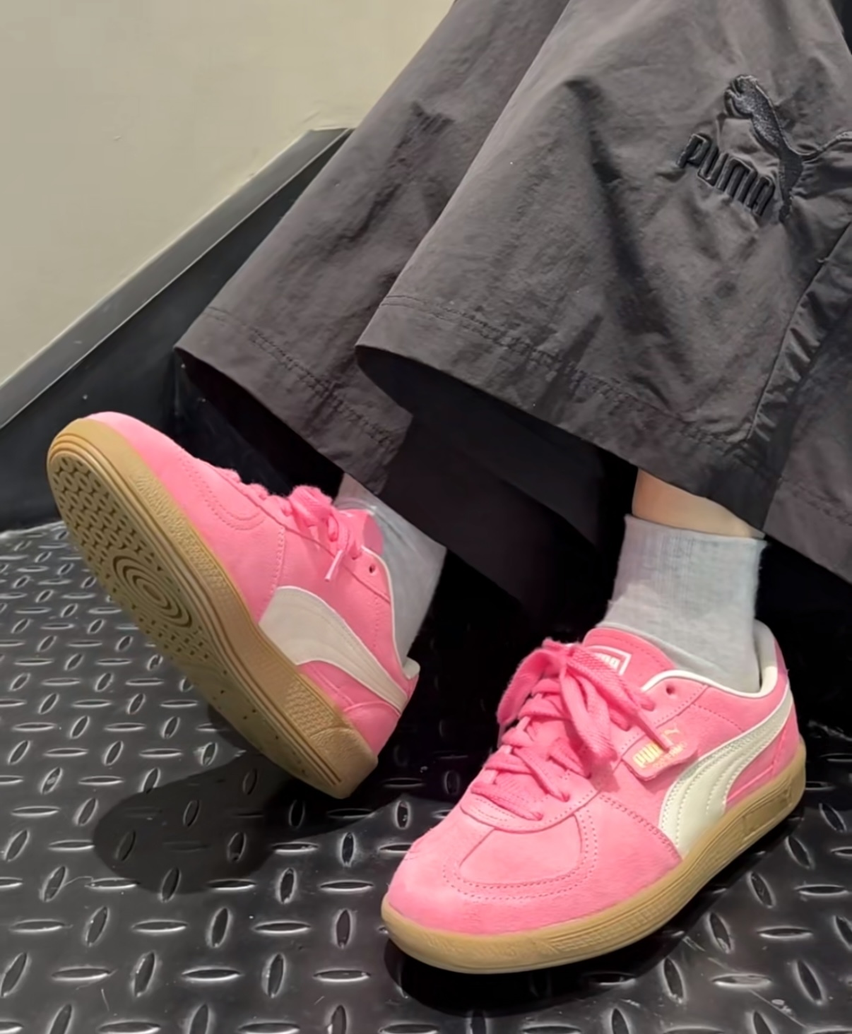 PUMA Palermo 芭比粉 桃粉色 麂皮 焦糖底 復古 德訓鞋 396463-57/預購