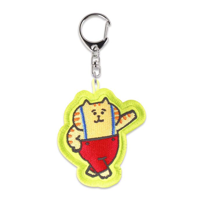 喵之助 刺繡鑰匙圈 吊飾｜日本Mind Wave