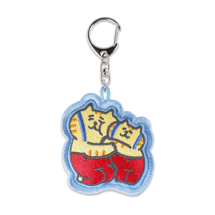 喵之助 刺繡鑰匙圈 吊飾｜日本Mind Wave