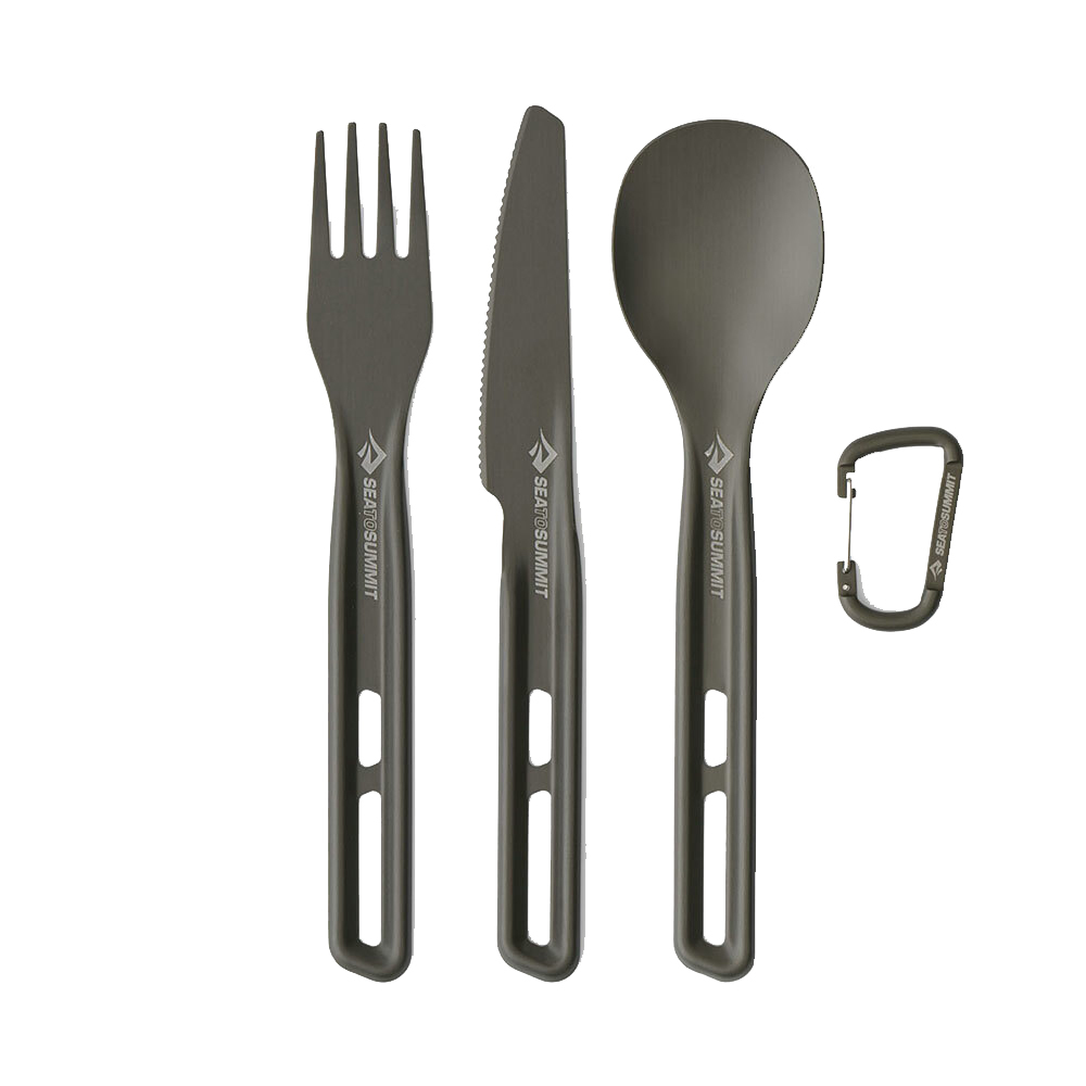 【Sea to Summit】Frontier 輕鋁餐具3件組-刀叉匙 / STSACK034021-121702