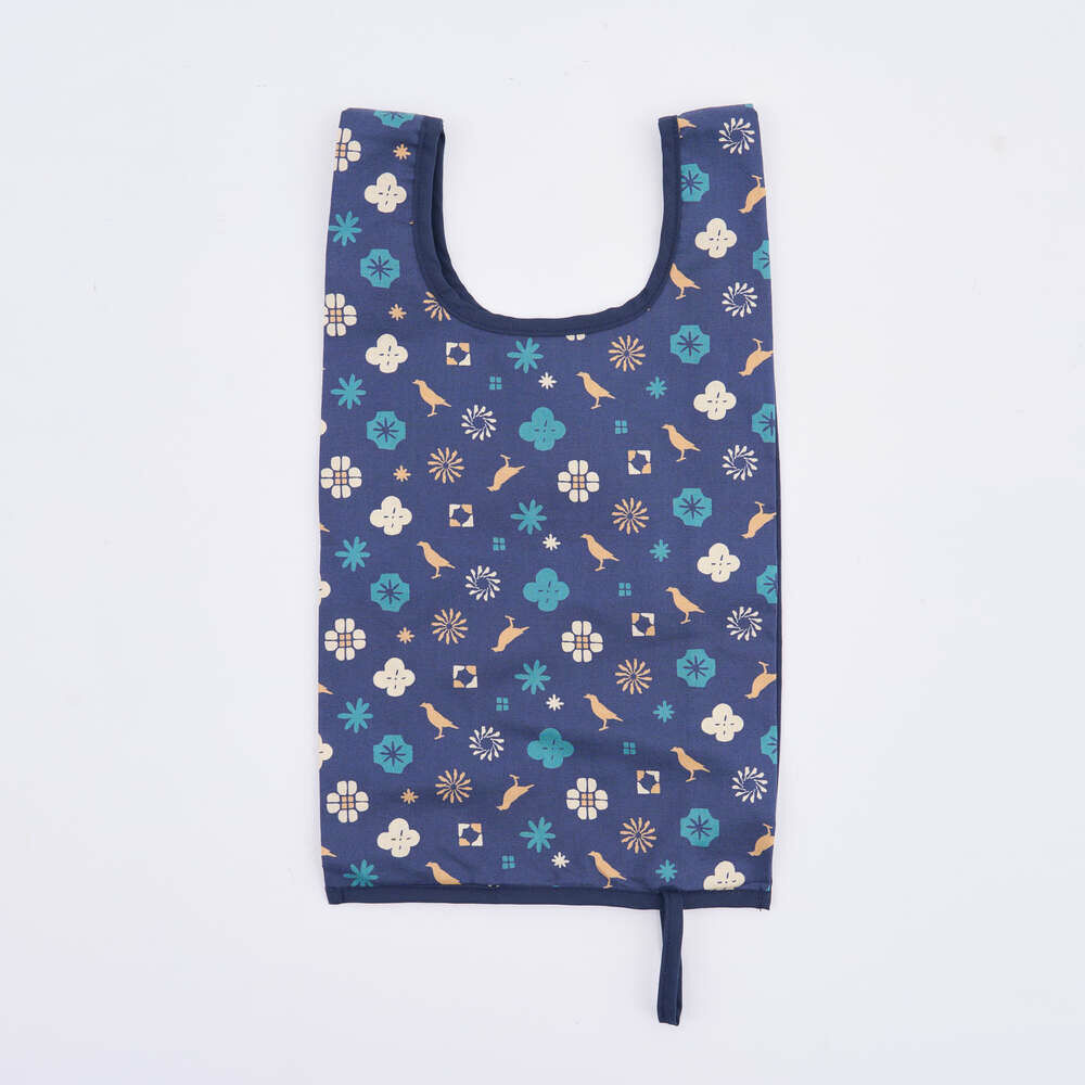 "H" Easy Bag/Old Ceramic Tile No.10/Green Bathhouse