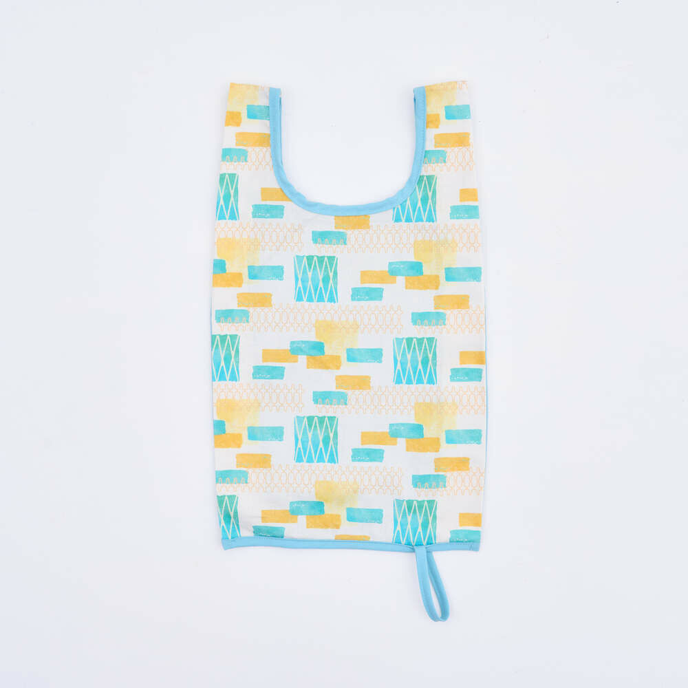 "H" Easy Bag/Old Ceramic Tile No.10/Green Bathhouse