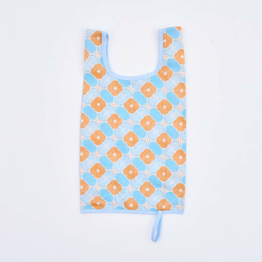 "H" Easy Bag/Old Ceramic Tile No.10/Green Bathhouse