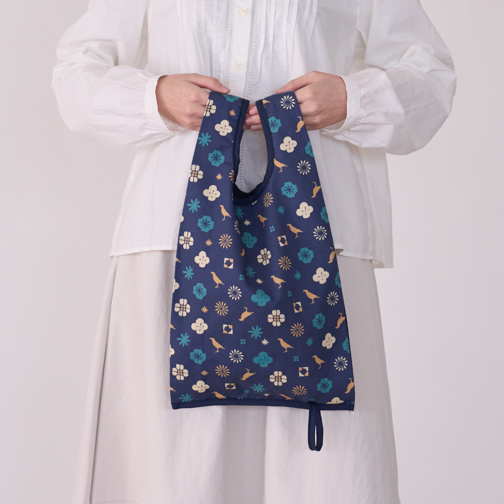 "H" Easy Bag/Old Ceramic Tile No.10/Green Bathhouse