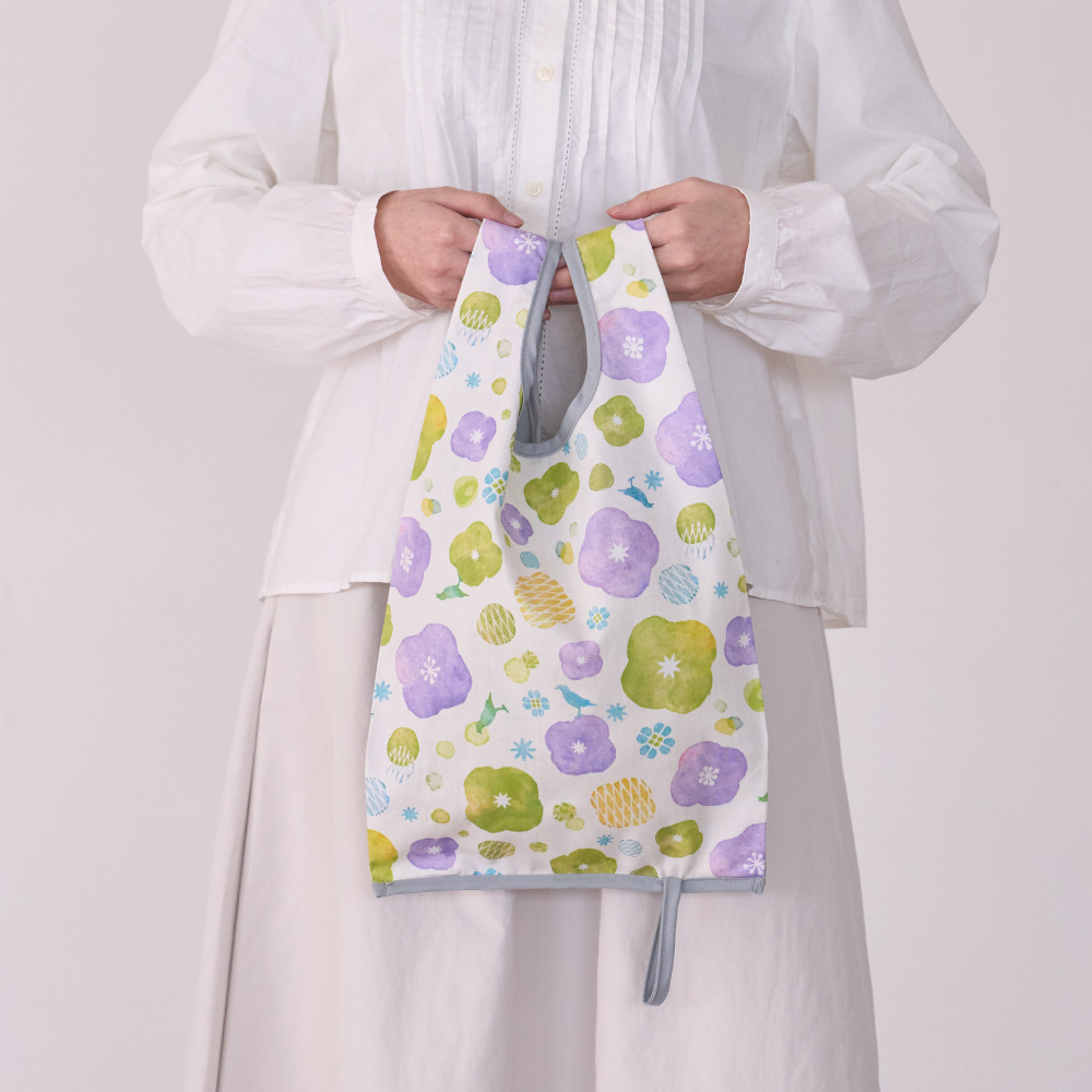 "H" Easy Bag/Old Ceramic Tile No.10/Green Bathhouse