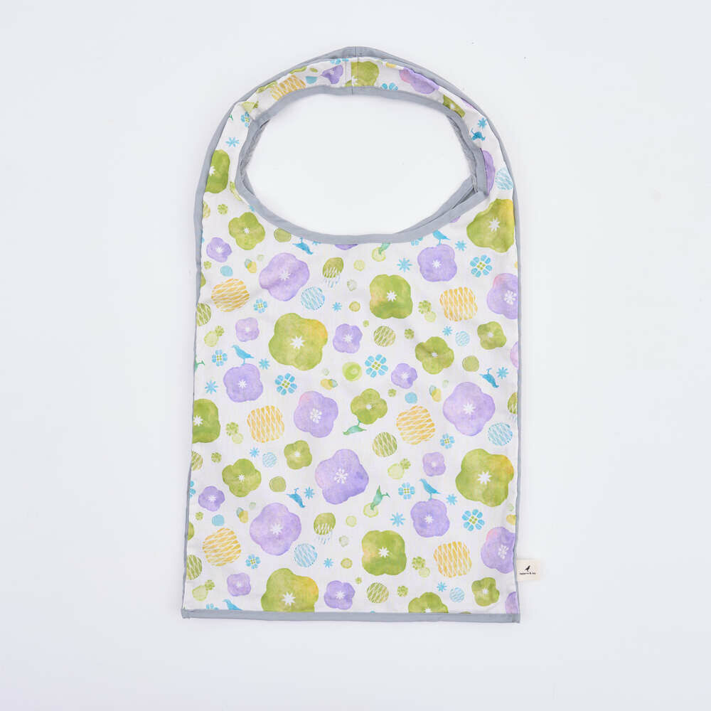 Middle Size Bag/Begonia Glass Pattern No.12/Spring Plum Red