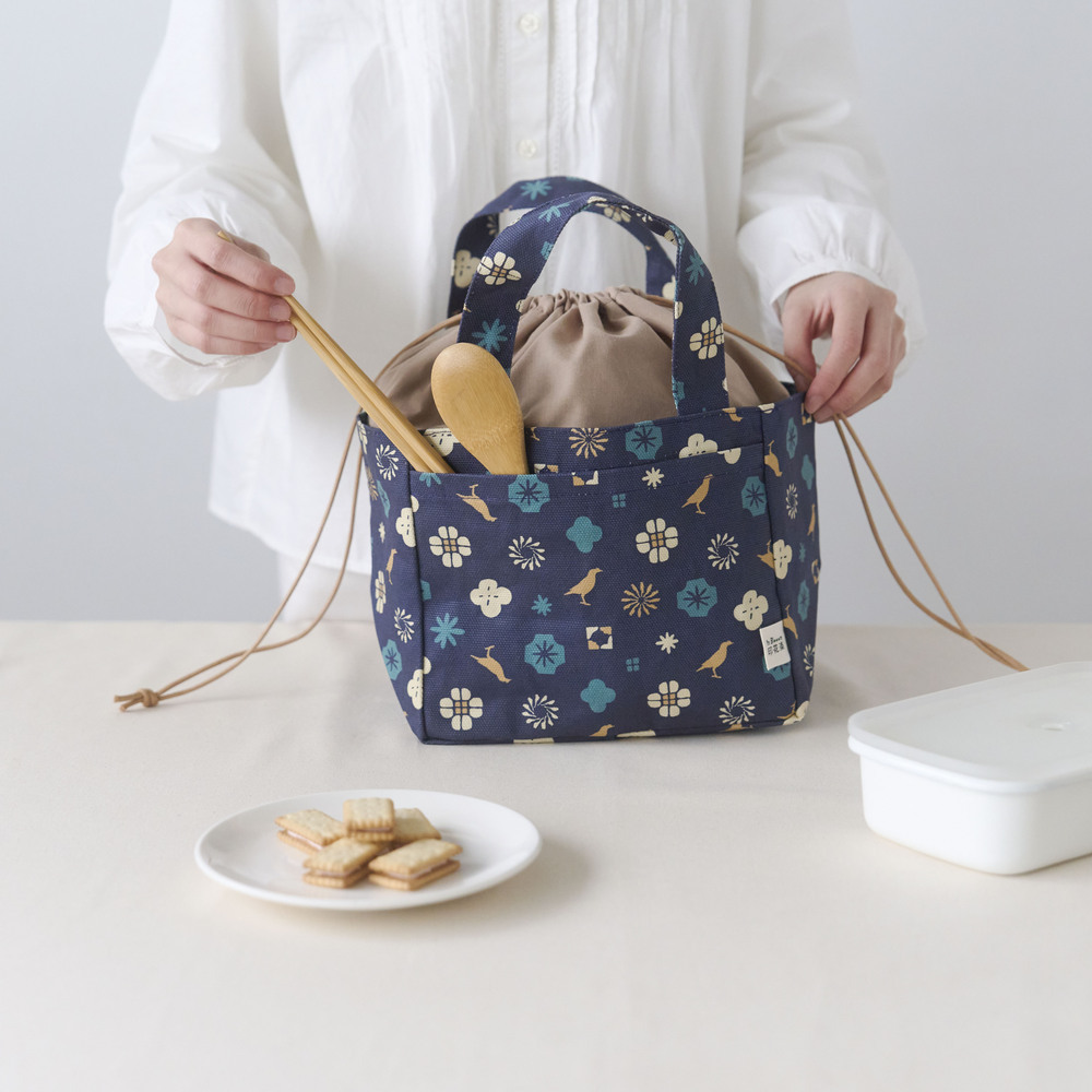 Drawstring Tote Bag/Old Ceramic Tile No.2/Glass Marbles