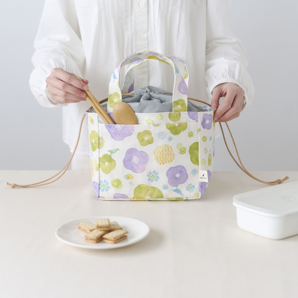 Drawstring Tote Bag/Old Ceramic Tile No.2/Glass Marbles