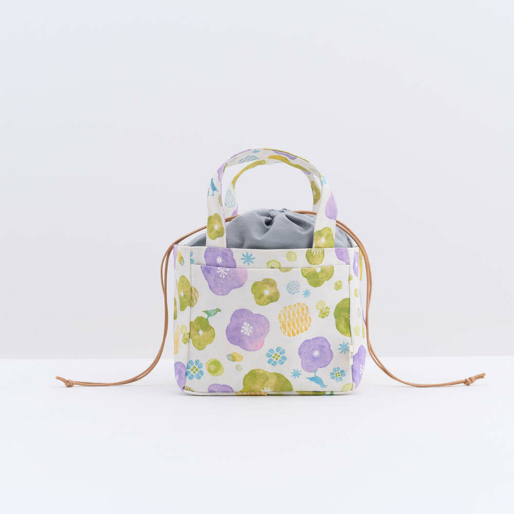 Drawstring Tote Bag/Old Ceramic Tile No.2/Glass Marbles